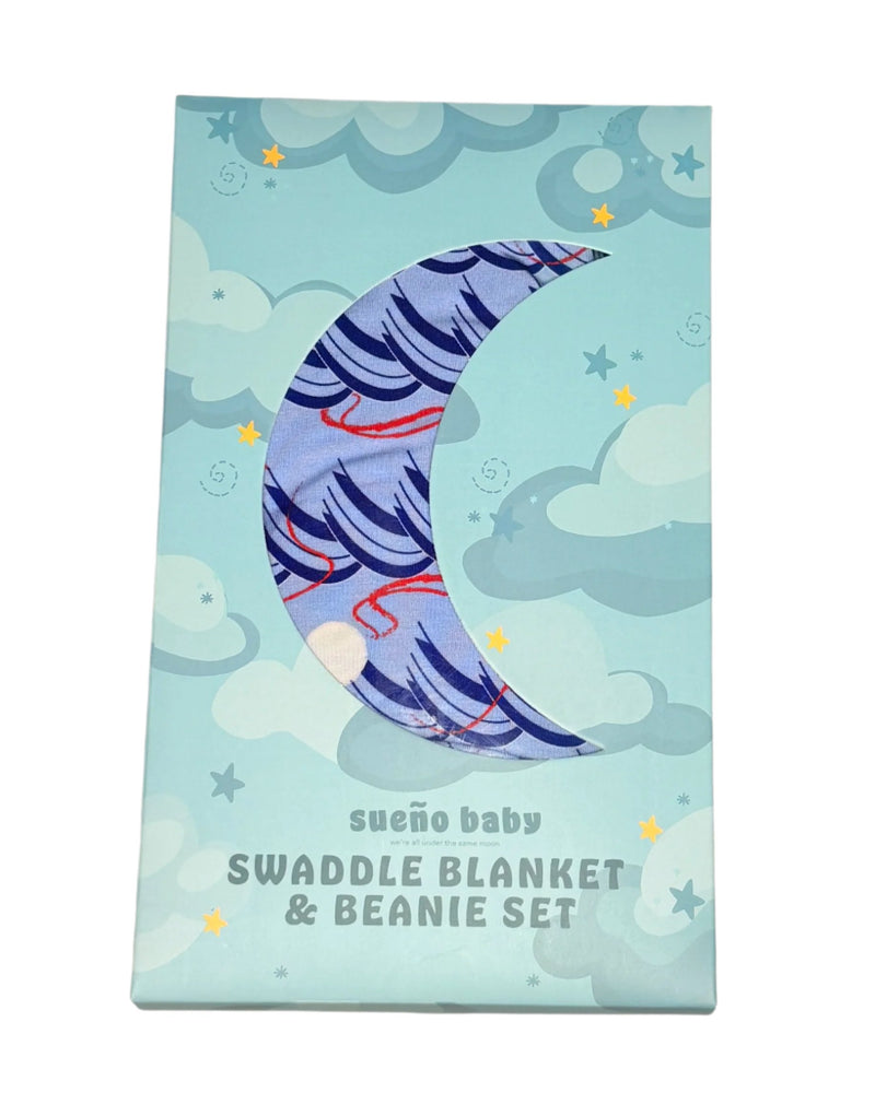 Origami Waves Swaddle Set