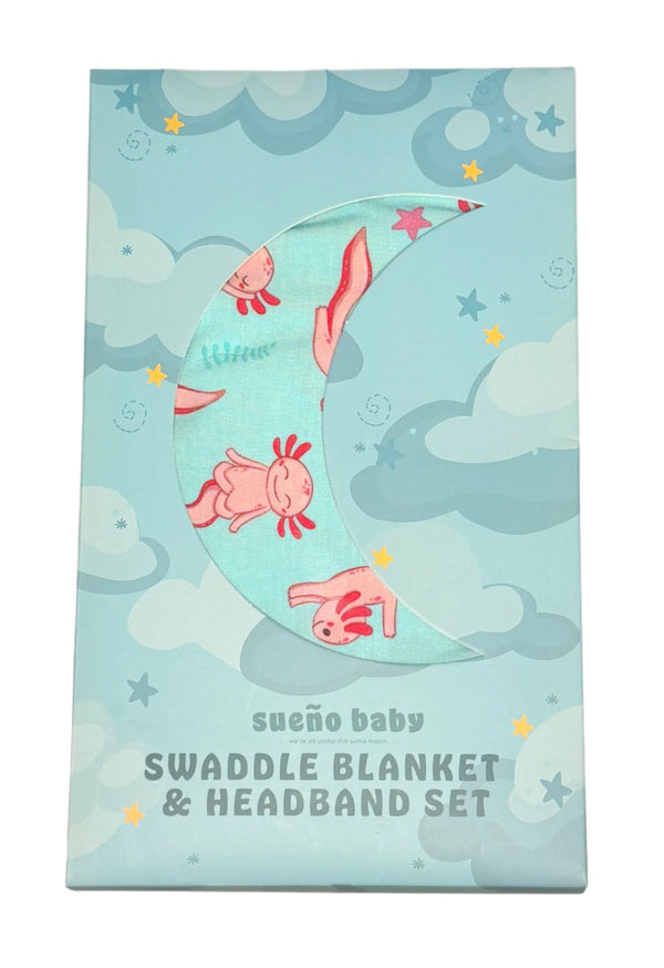 Zen Axolotl Swaddle Set